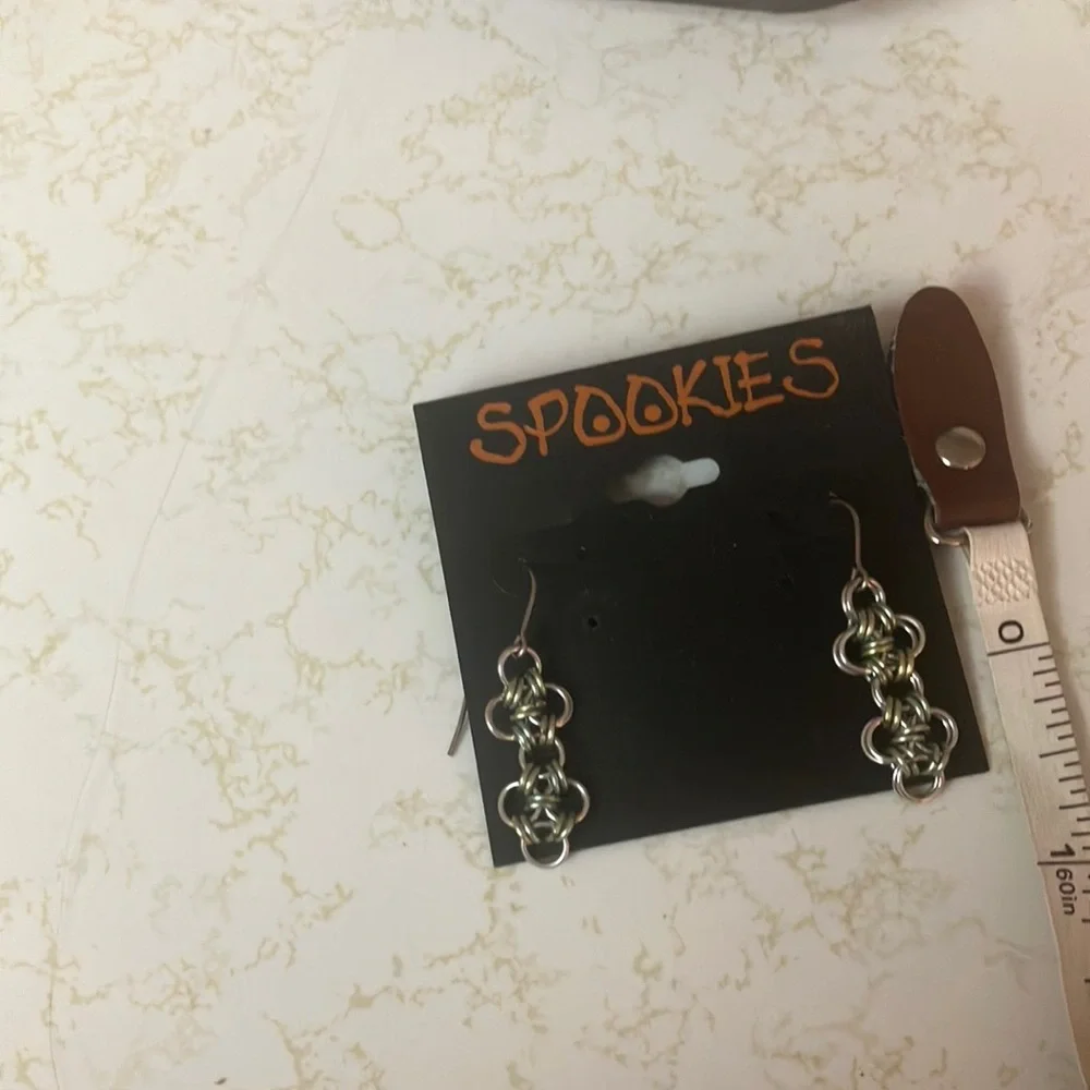 Hanging Silver tone Earrings